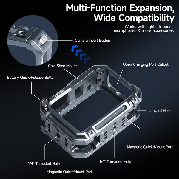 LKTOP Osmo Action 6 Protect Cage