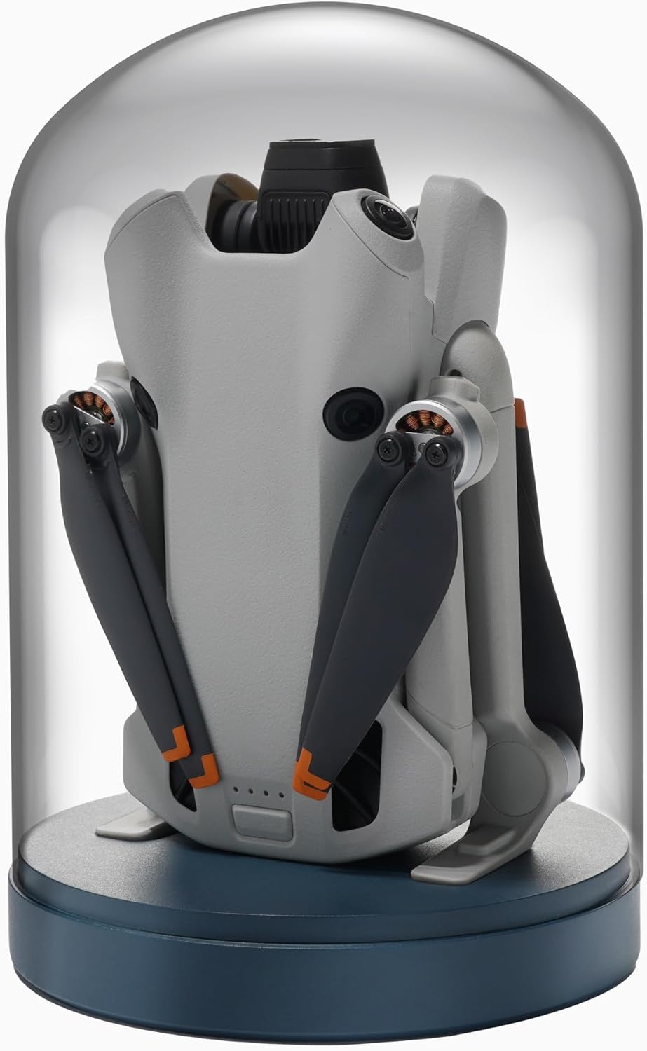 LKTOP Mini 4 Pro/Mini 3 Series Drone Display Stand , Glass Holder Base Dome Dustproof Cover for Storage/Collection/Gift/Home Decoration, No Charging Function