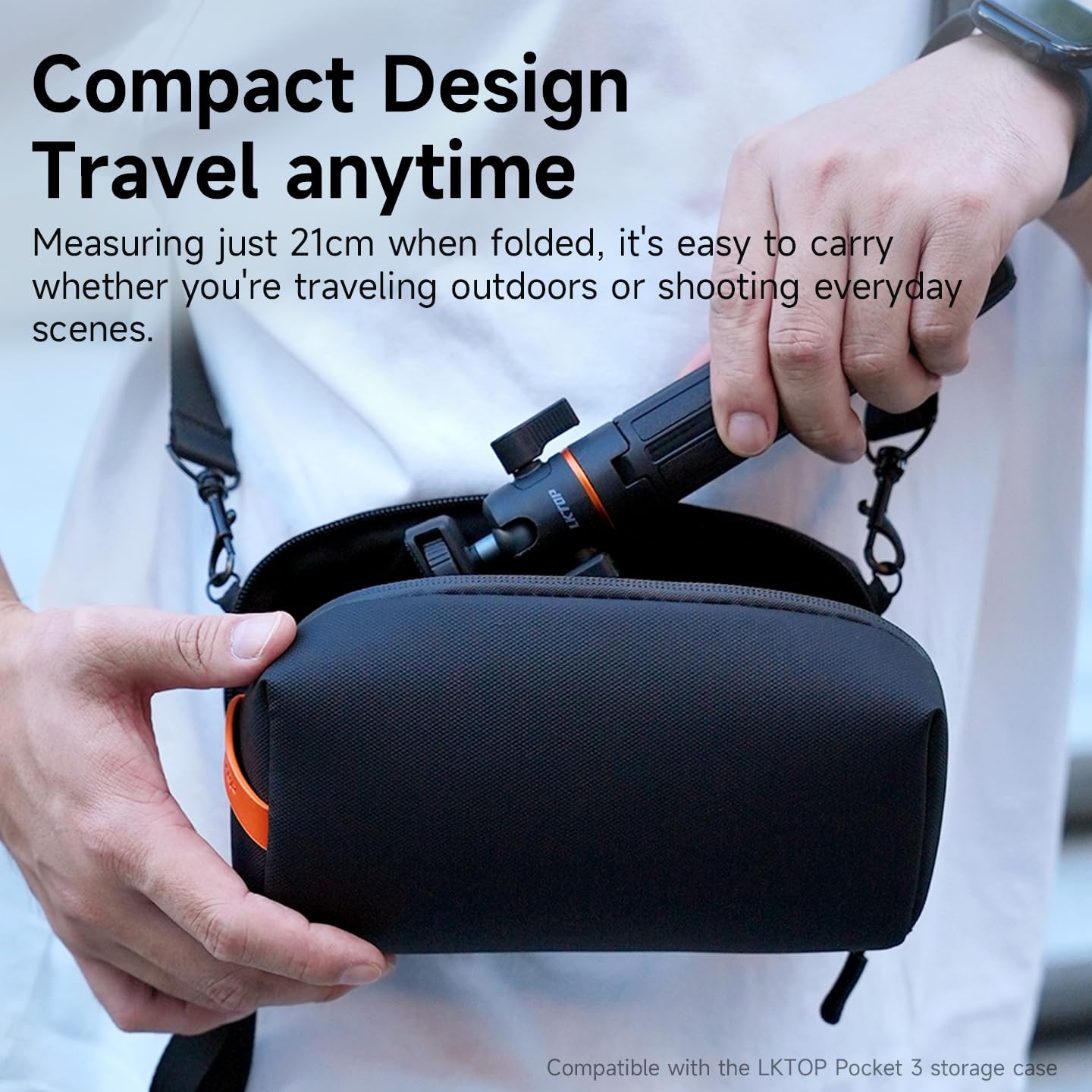 LKTOP Tripod Selfie Stick for DJI Osmo Pocket 3/Nano/360 & Action 5 Pro/6/4/3 & Insta 360 & Xtra Muse & GoPro Hero/Max