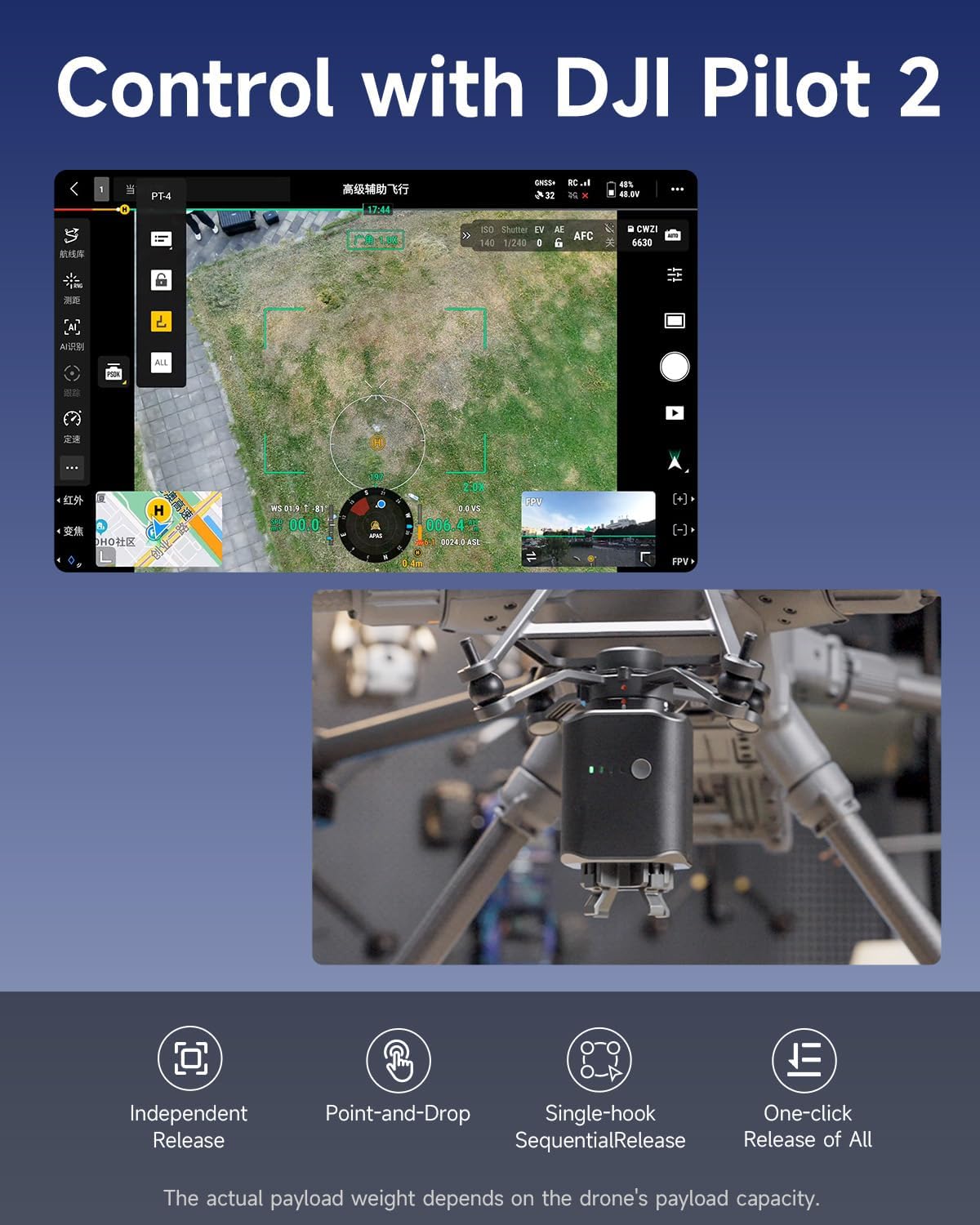 LKTOP Payload Drop System for DJI Matrice M350/M400 & M300