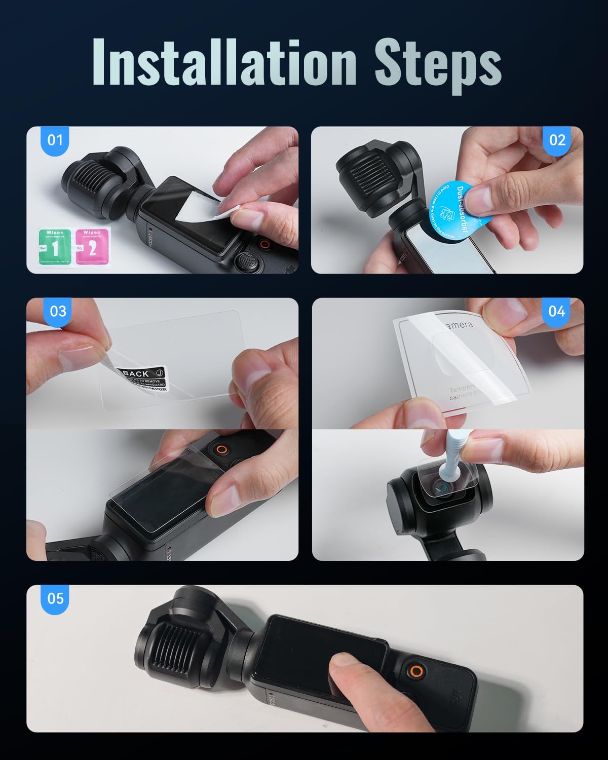 LKTOP Screen Protector For DJI Osmo Pocket 3