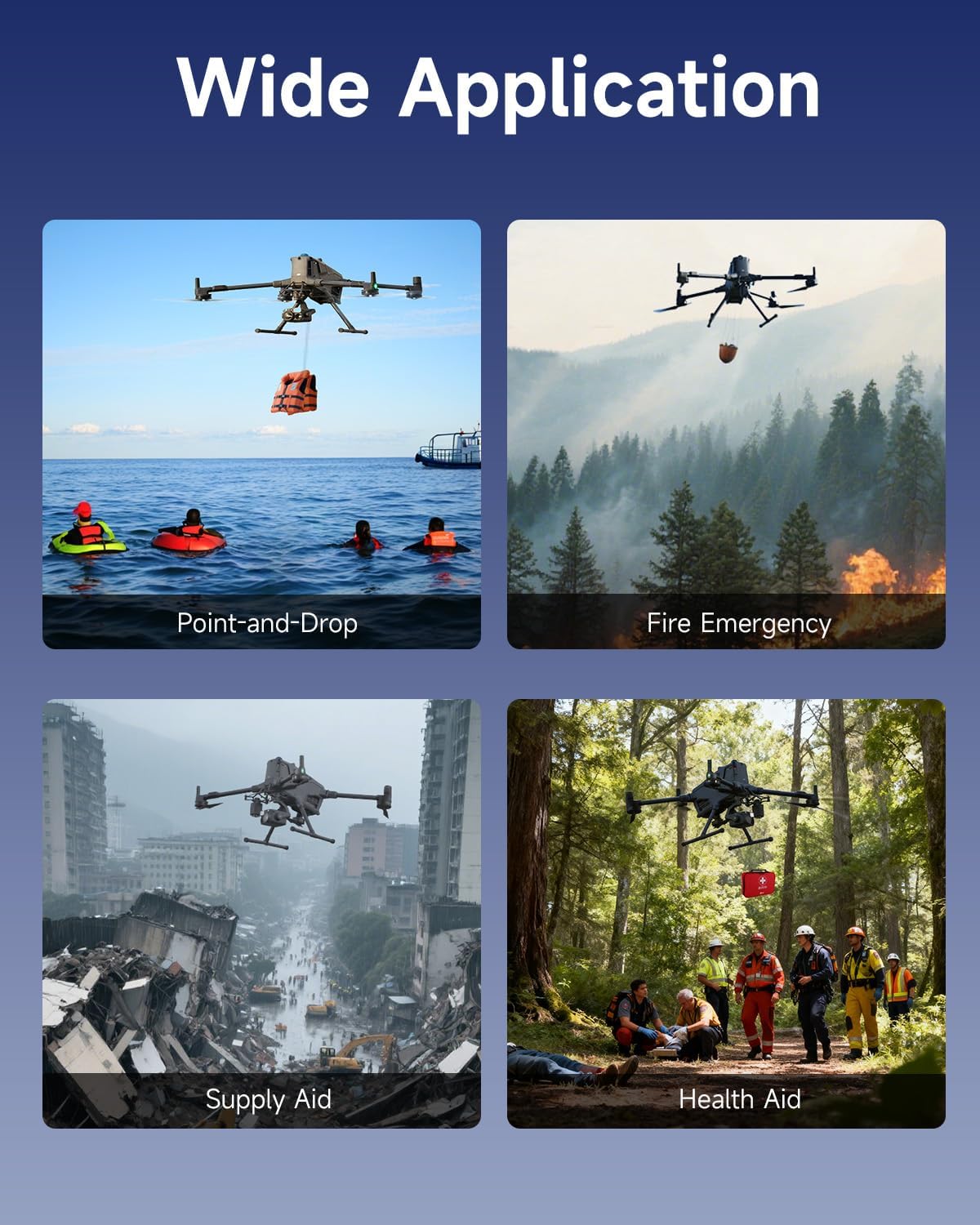 LKTOP Payload Drop System for DJI Matrice M350/M400 & M300