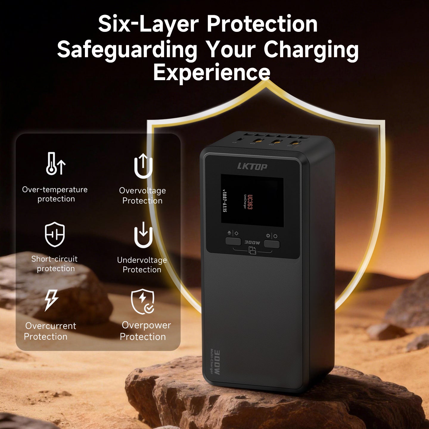 LKTOP 300W Matrice 4D/4TD Parallel Charging Hub