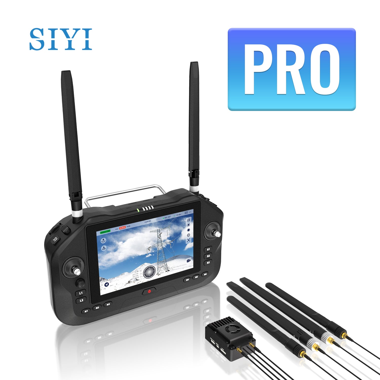 SIYI UniRC 7 Dual-Band 40KM High-Performance 7-inch HD Handheld Ground Station Remote Control (Standard Kit, Excluding Camera)