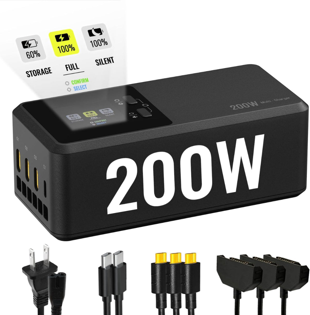 LKTOP 200W Matrice 4 Series Battery Charging Hub for DJI Matrice 4T/4E Drone Accessories