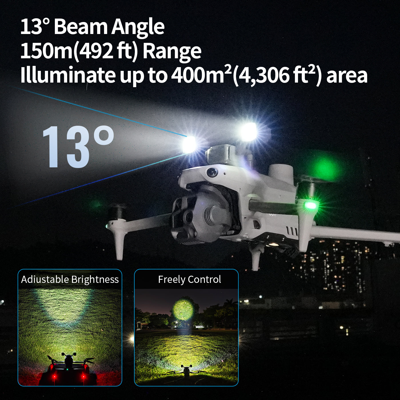 LKTOP Matrice Enterprise Spotlight Drone Strobe Light for DJI Mavic 3E / 3T and DJI Matrice 4E / 4T series