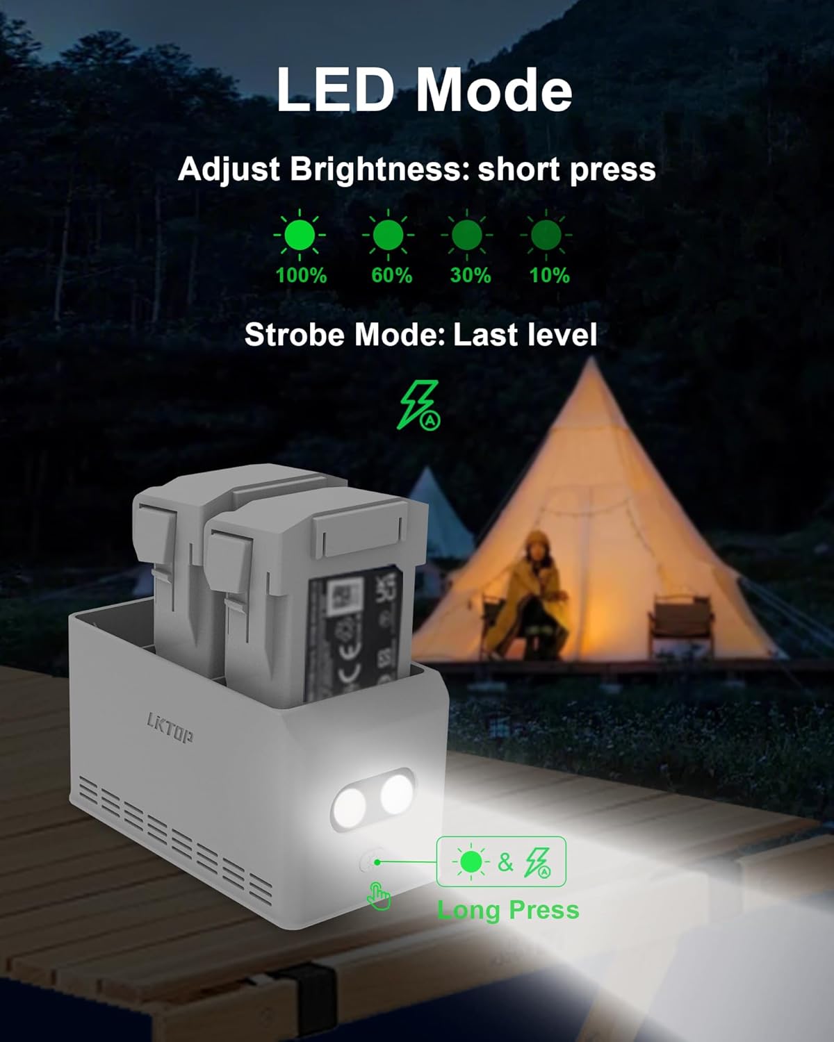 LKTOP 37W Mini 4 Pro/Mini 3 Series Battery Charging Hub