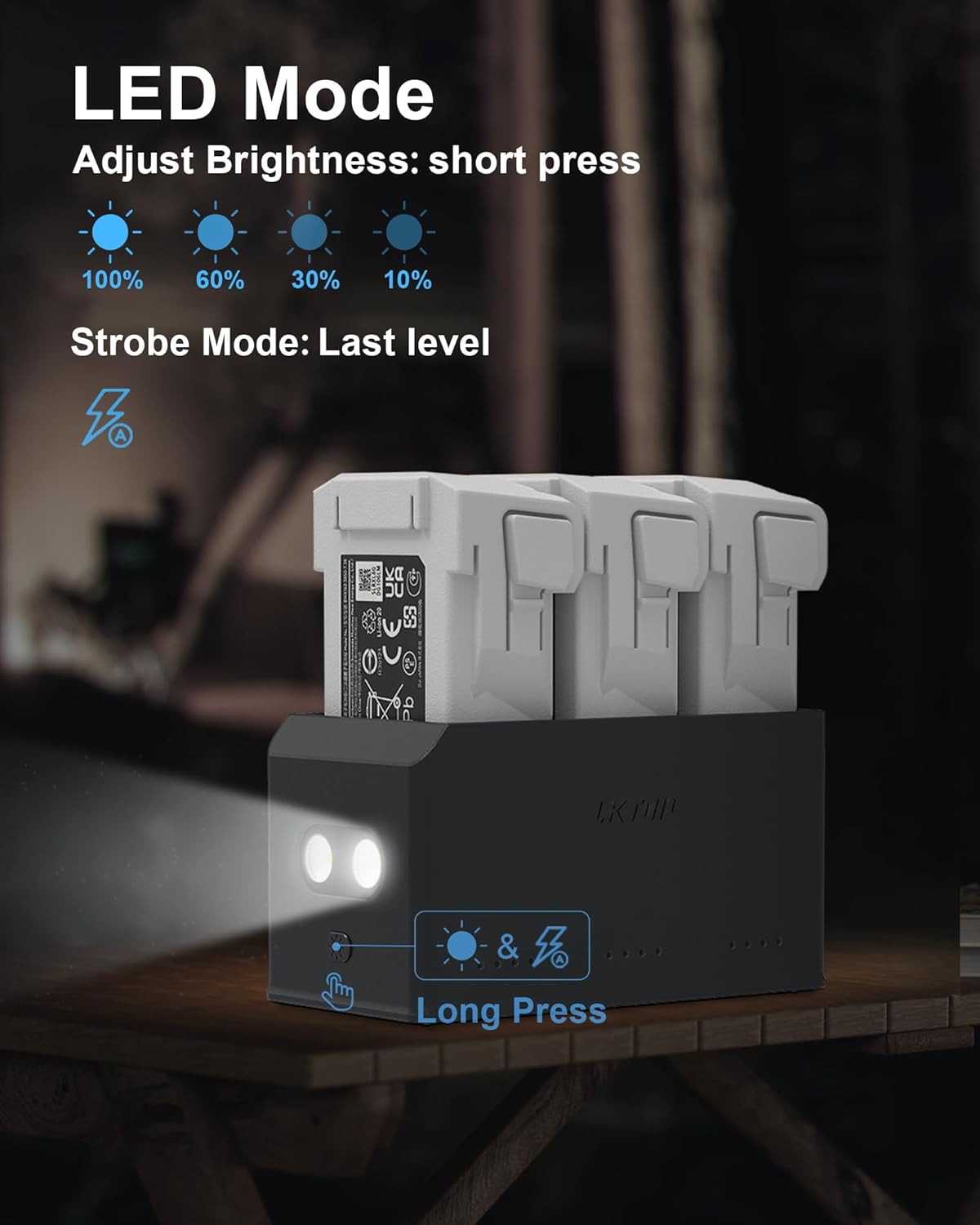 LKTOP 100W Fast Charging Hub for DJI Mini 5 Pro/Mini 4 Pro/Mini 3 Series