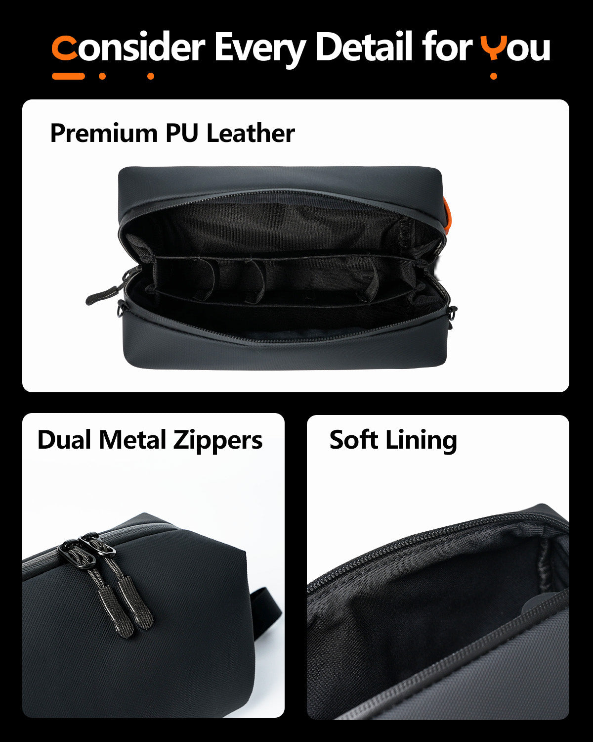 LKTOP Portable Camera Bag for Action Cameras and Content Creators