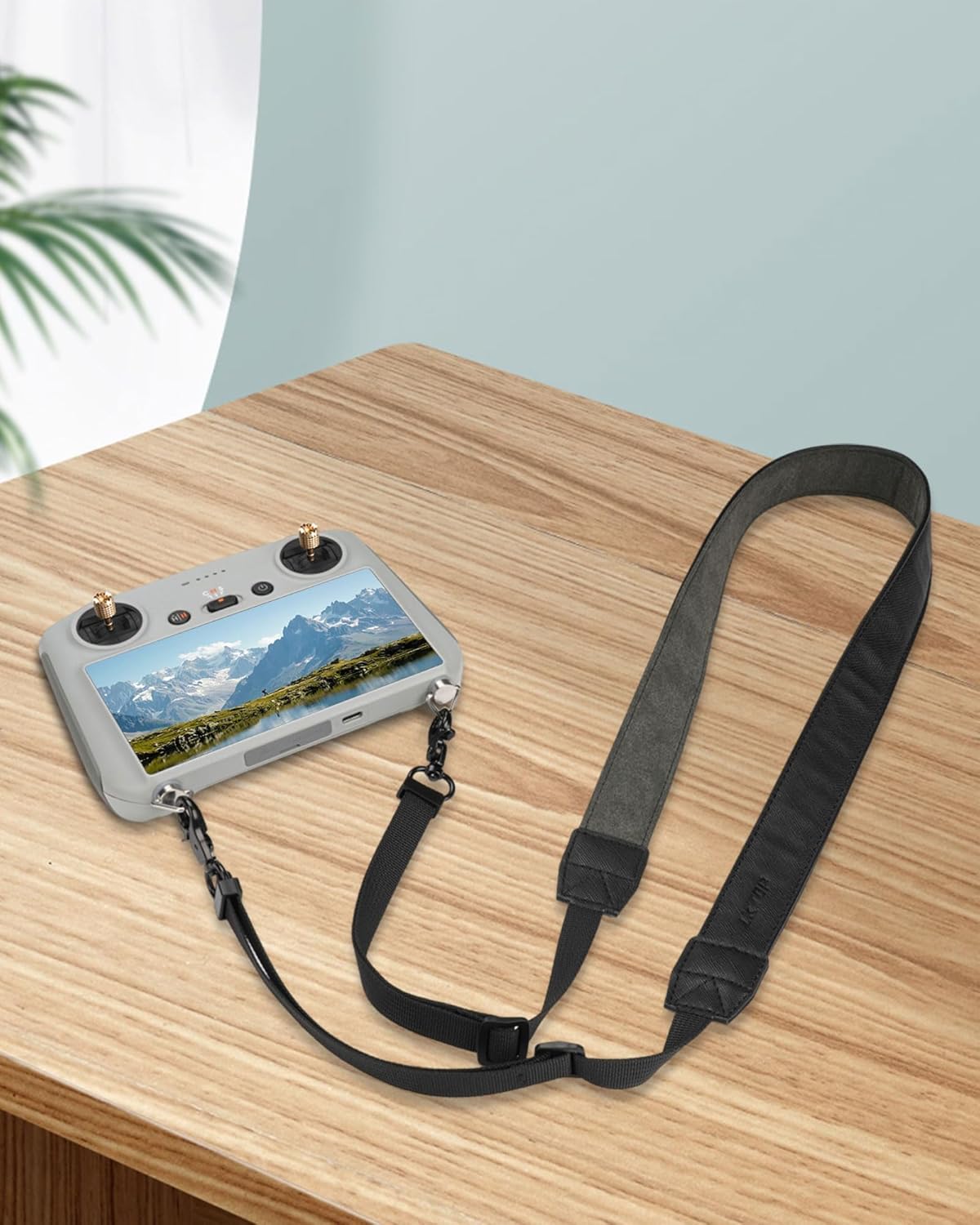 LKTOP Adjustable PU Leather Lanyard Neck Strap for DJI RC/RC2/RC Pro (50-63'', with Screws), Compatibility: Mini 4/3 Series, Air 3/Air 2S, Mavic 3 Series