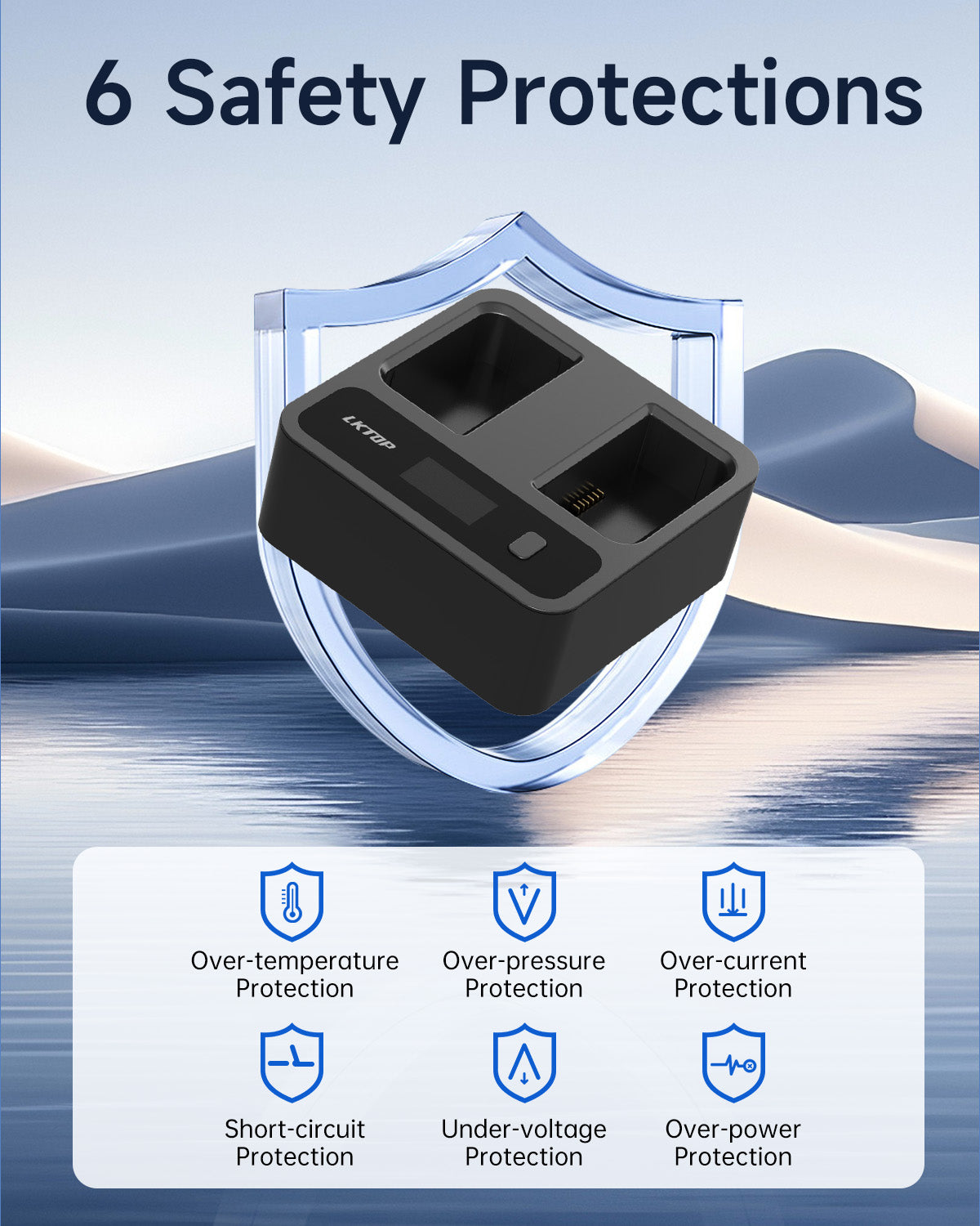 LKTOP Replacement DJI WB37 Battery Charging Hub