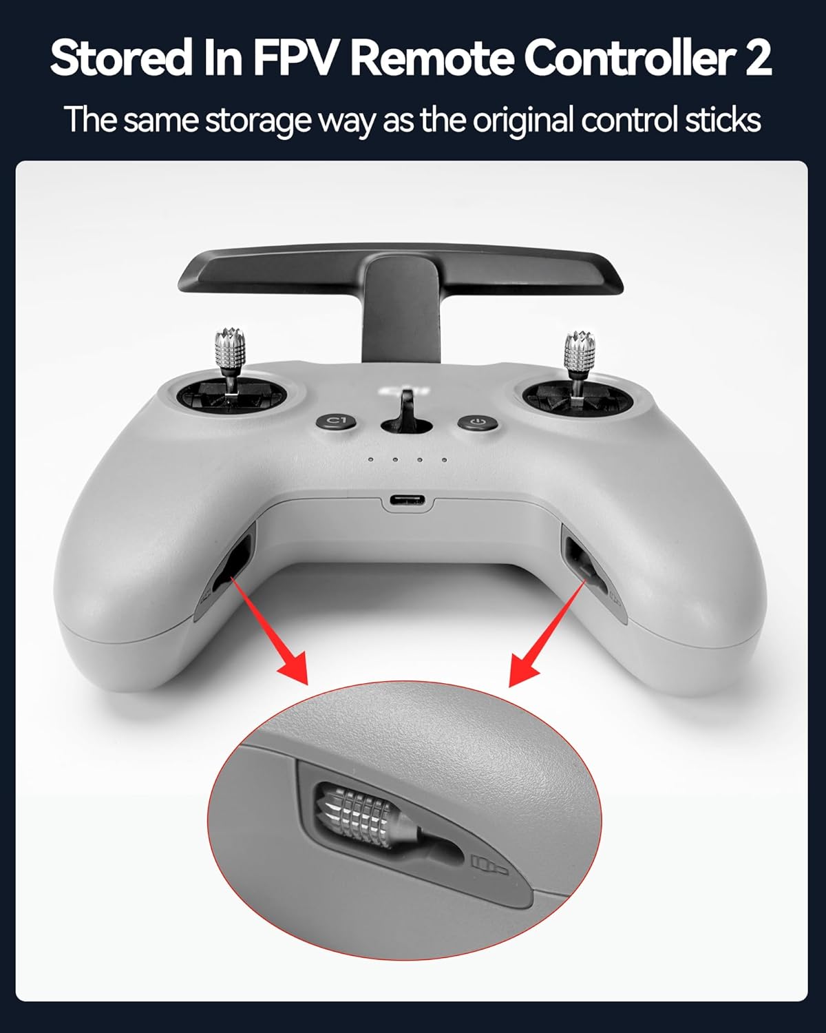 LKTOP 3 Pairs Remote Controller Joysticks for DJI RC Pro and FPV Remote Controller 2/3 (Gray, Gold, Black), Compatibility: DJI Mini 3 Pro, Air 2S, Mavic 3/Pro/Classic/Cine, Avata/2, FPV