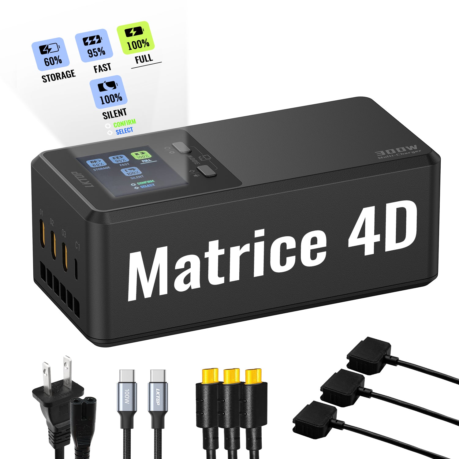 LKTOP 300W Matrice 4D/4TD Parallel Charging Hub