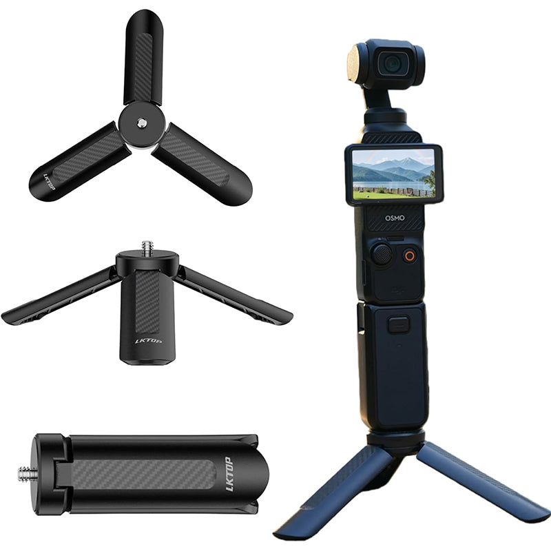 LKTOP Mini Tripod for for DJI Osmo Pocket 3/Nano/360 & Action 5 Pro/6/4/3 & Insta 360 & Xtra Muse & GoPro Hero/Max