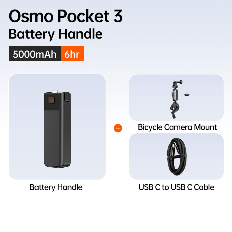 LKTOP Pocket 3 Battery Handle - A Custom-Designed Fit for Your Pocket 3