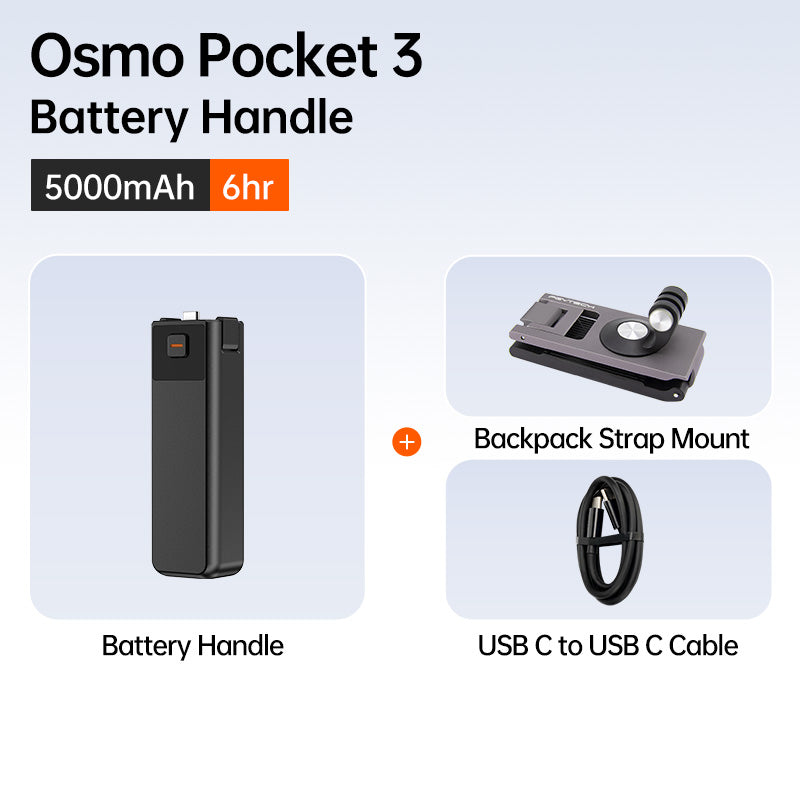 LKTOP Pocket 3 Battery Handle - A Custom-Designed Fit for Your Pocket 3