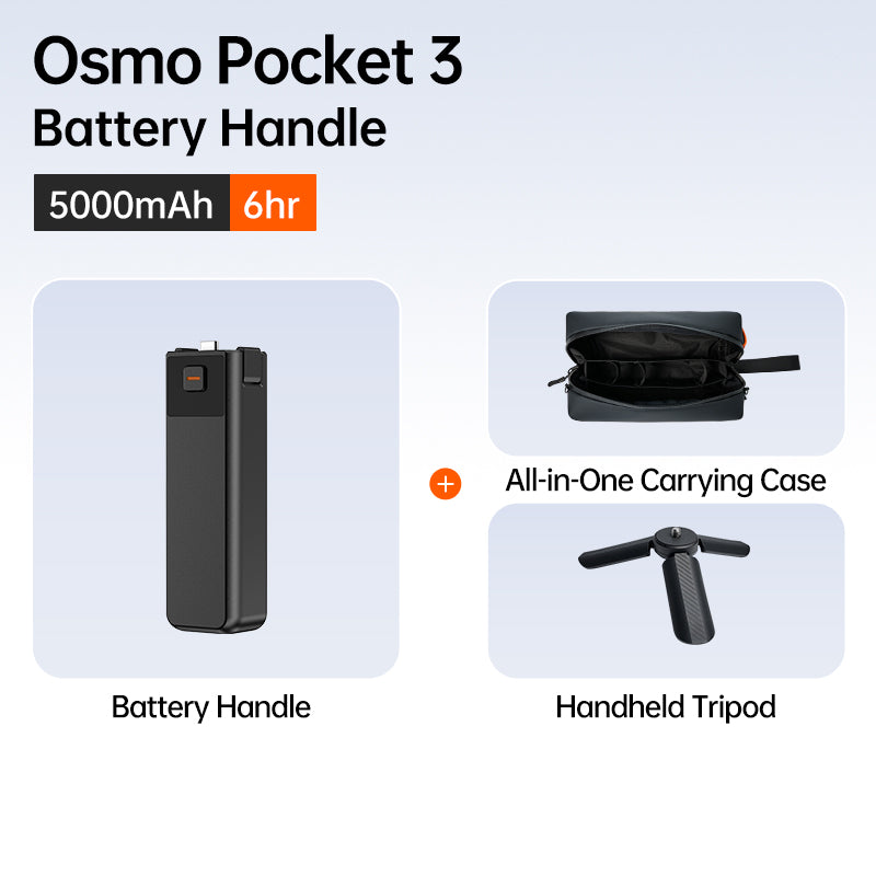 LKTOP Pocket 3 Battery Handle - A Custom-Designed Fit for Your Pocket 3