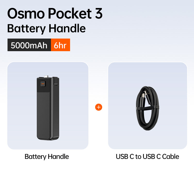 LKTOP Pocket 3 Battery Handle - A Custom-Designed Fit for Your Pocket 3