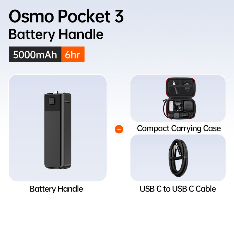 LKTOP Pocket 3 Battery Handle - A Custom-Designed Fit for Your Pocket 3