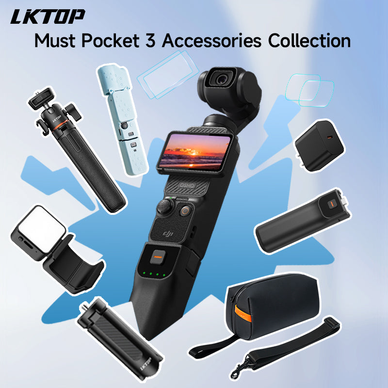 LKTOP Pocket 3 Accessories Collection for Osmo Pocket 3 & Xtra Muse
