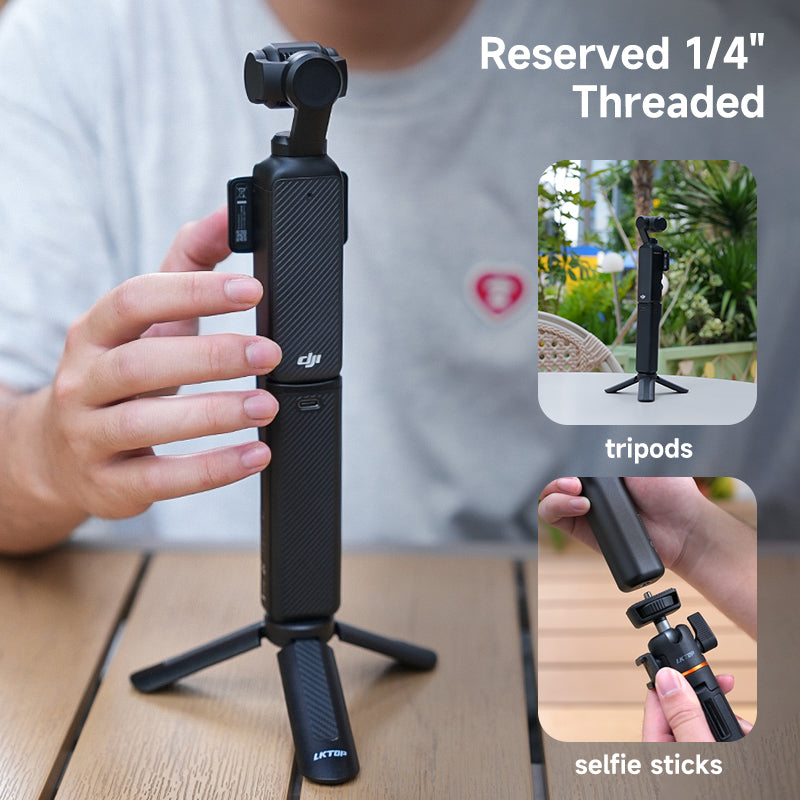 FOR DJI Osmo Pocket 3 Battery Handle: 5000mAh, 22.5W Fast Charging, 1/4