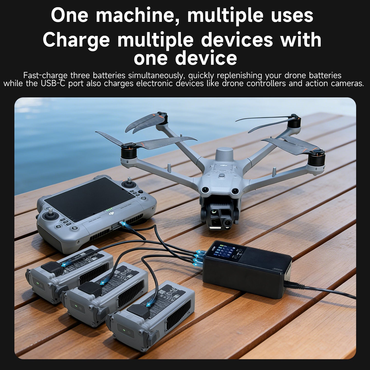 LKTOP 300W Matrice 4D/4TD Parallel Charging Hub