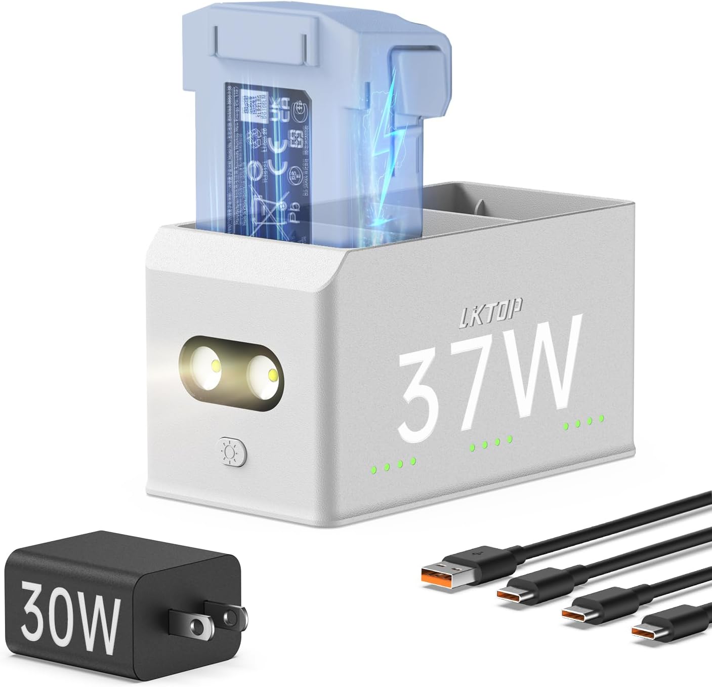 LKTOP 37W Mini 4 Pro/Mini 3 Series Battery Charging Hub