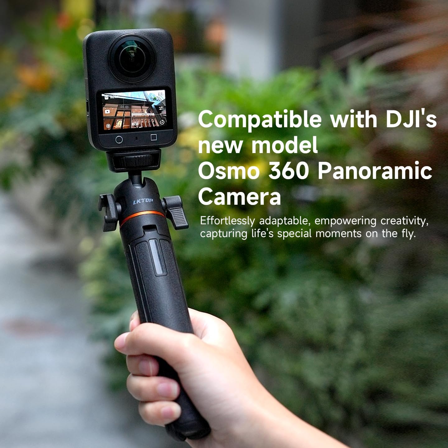 LKTOP Tripod Selfie Stick for DJI Osmo Pocket 3/Nano/360 & Action 5 Pro/6/4/3 & Insta 360 & Xtra Muse & GoPro Hero/Max