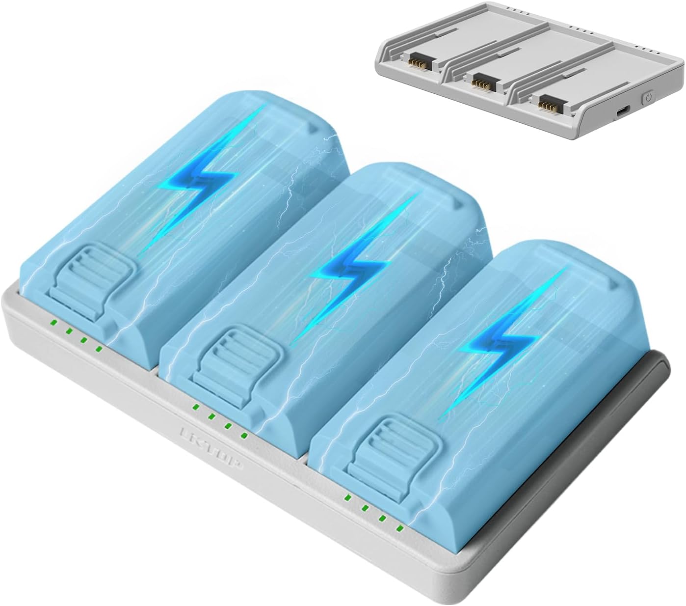 LKTOP 65W Neo Two-Way Charging Hub , Fast Battery Charger for DJI Neo Drone Accessories, with Storage/Output Mode, C to C Cable (Parallel Charge 3 Batteries: 45 min)