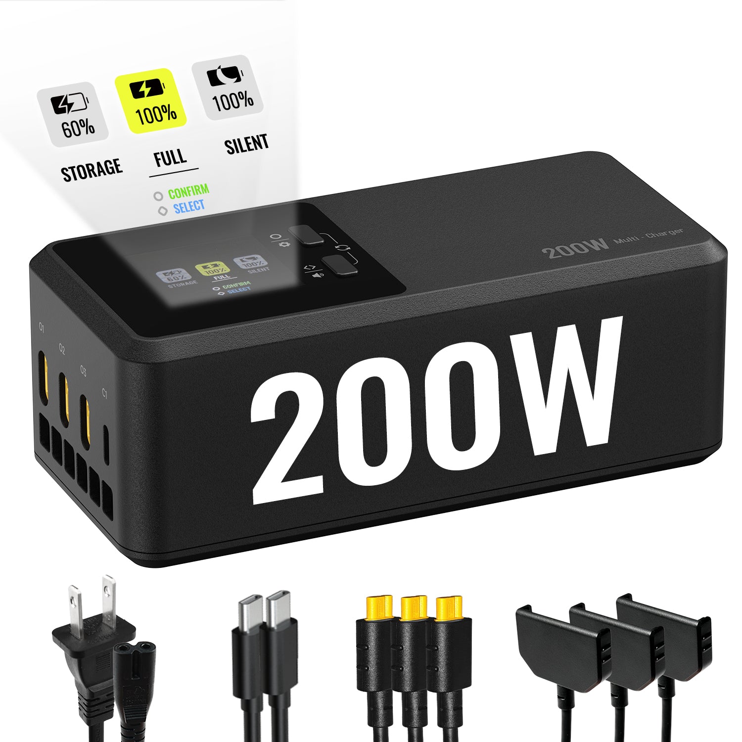 LKTOP 200W Battery Charging Hub for DJI Matrice 4T/4E | Mavic 4 Pro | Air 3 Series Autel EVO Max/ll Series