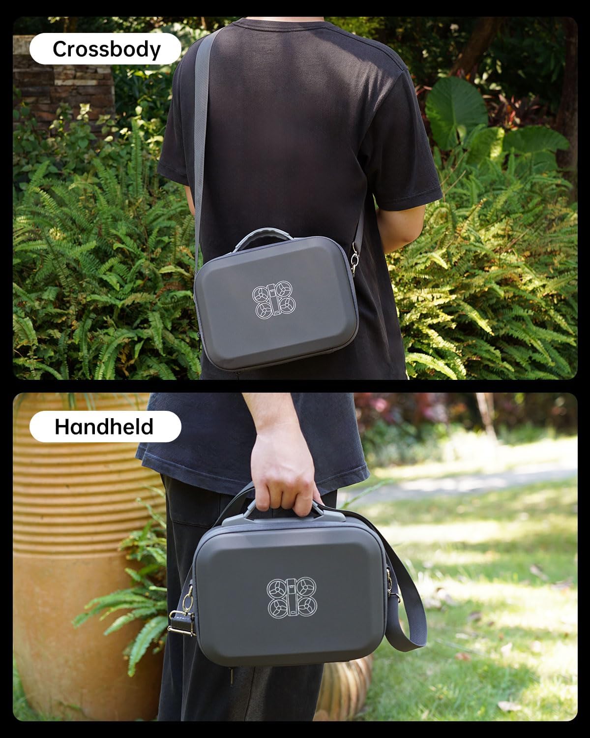 LKTOP Carrying Case for DJI Neo Fly More Combo, Portable PU Leather Shoulder Bag, Waterproof Storage Bag with Adjustable Strap for DJI Neo Drone, RC-N3/N2 Remote Controller, Battery, Charging Hub