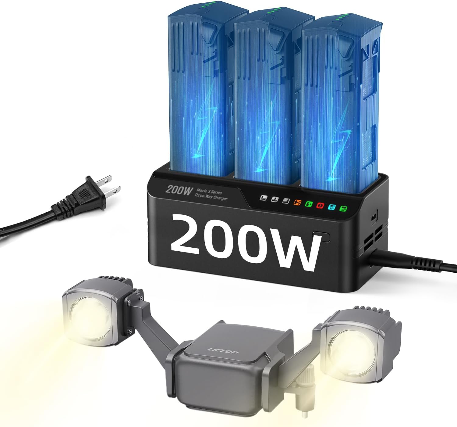 LKTOP Enterprise Spotlight Drone Strobe Light for DJI Mavic 3E / 3T and DJI Matrice 4E / 4T series