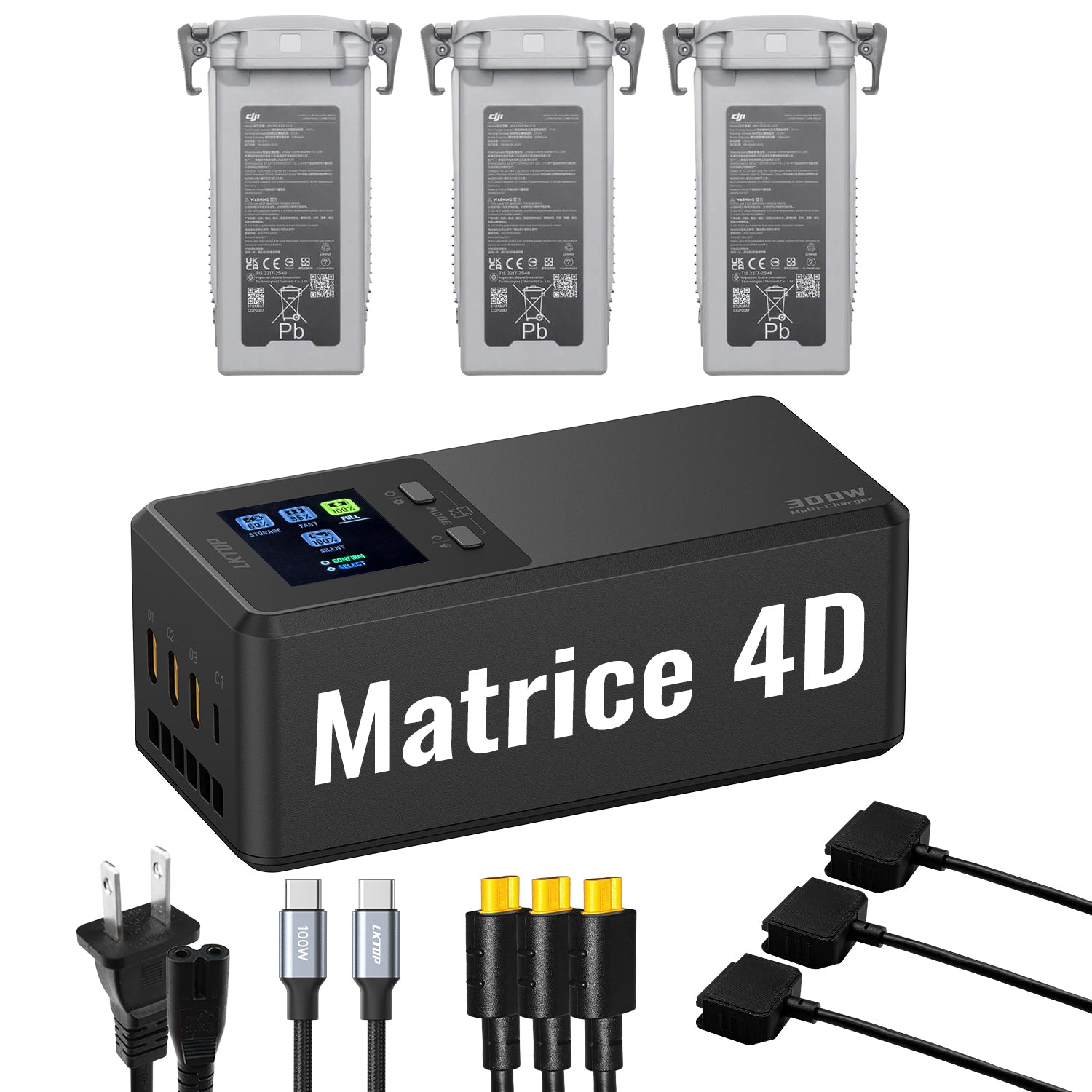 LKTOP 300W Matrice 4D/4TD Parallel Charging Hub
