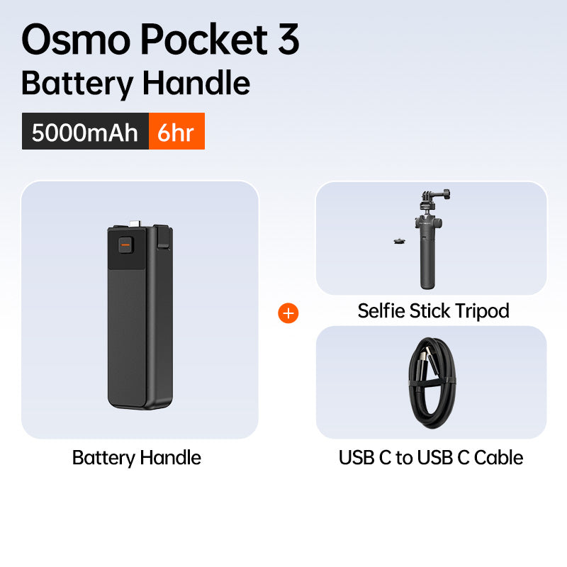 LKTOP Pocket 3 Battery Handle - A Custom-Designed Fit for Your Pocket 3