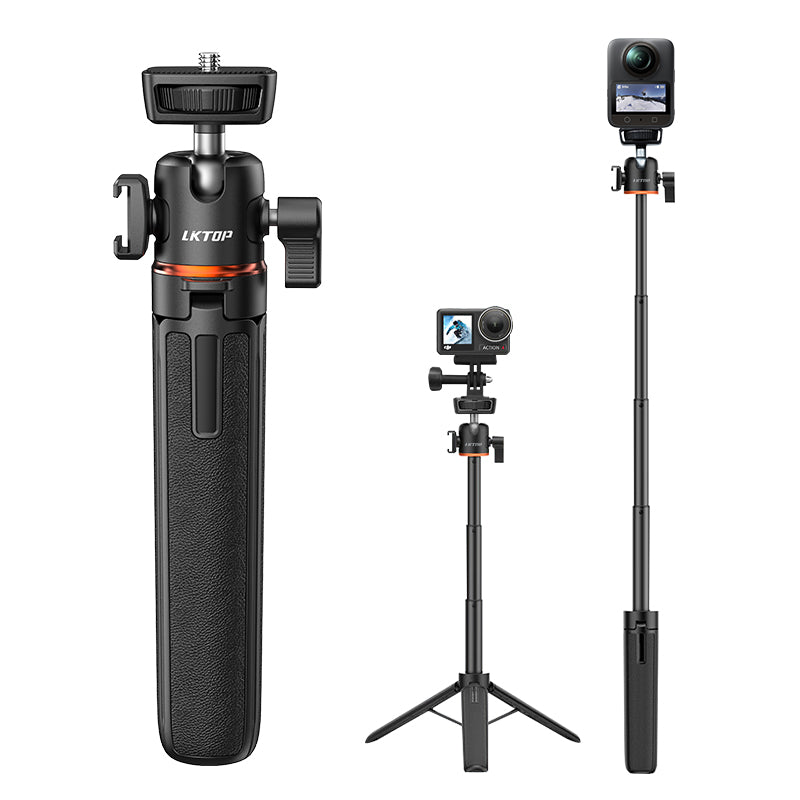 LKTOP Tripod Selfie Stick for DJI Osmo Pocket 3/Nano/360 & Action 5 Pr