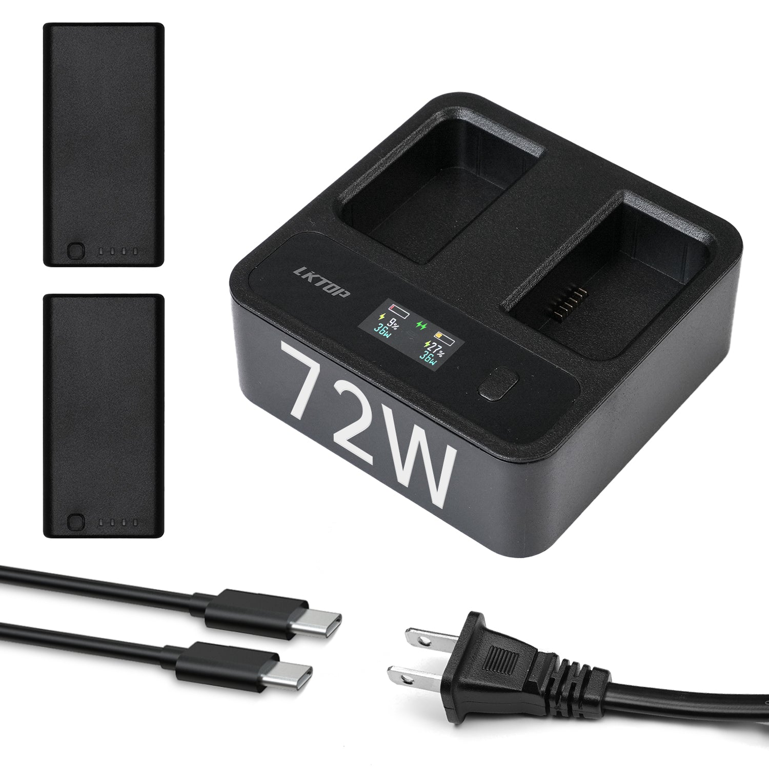 k*u様 DJI リチャージブルバッテリー ハブ WB37 充電器 セット LKTOP Replacement DJI WB37 Battery Charging Hub