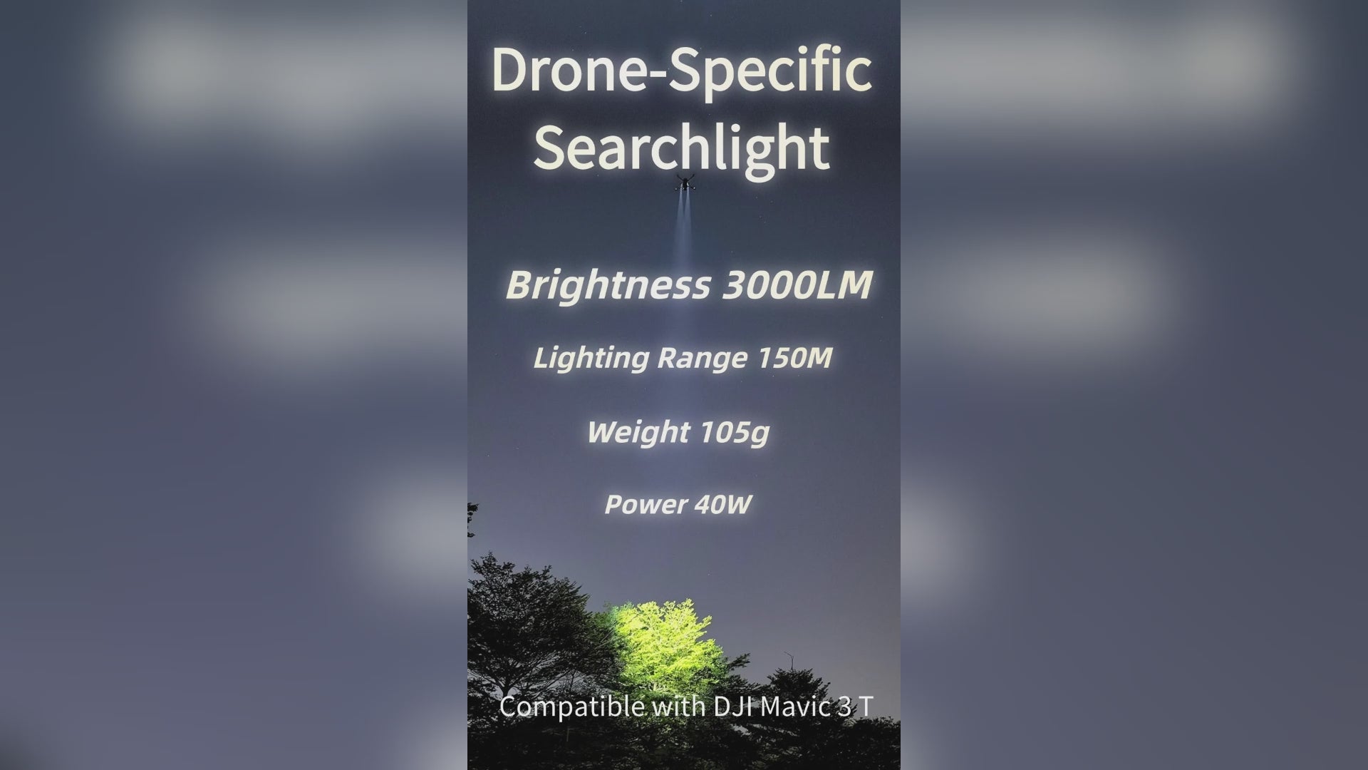 LKTOP KL340 M3 Enterprise Spotlight Drone Strobe Light for DJI Mavic 3E/Mavic 3T